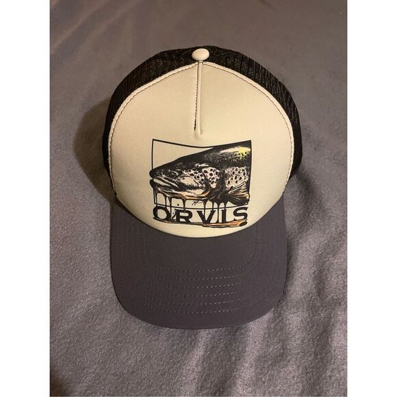 New Orvis Dripping Trout Trucker Hat - Picture 1 of 7
